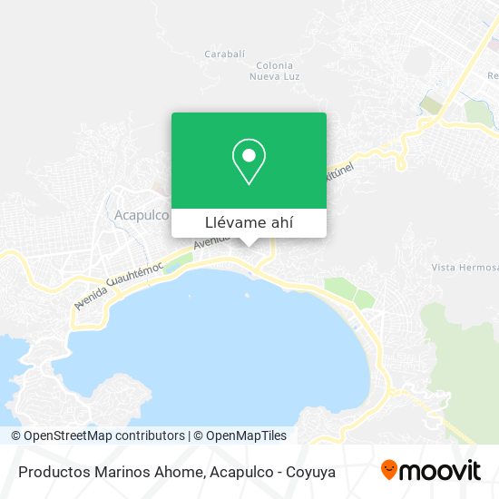 Mapa de Productos Marinos Ahome