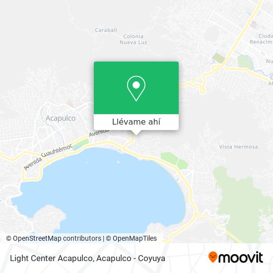 Mapa de Light Center Acapulco