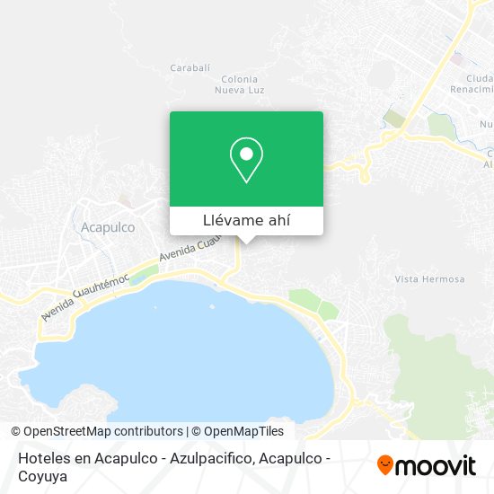 Mapa de Hoteles en Acapulco - Azulpacifico