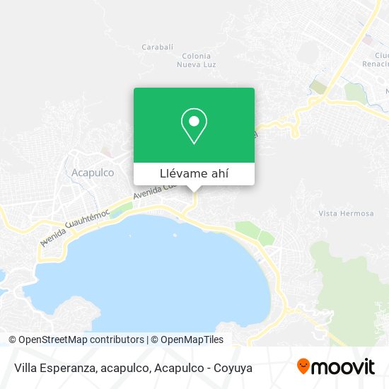 Mapa de Villa Esperanza, acapulco
