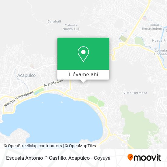 Mapa de Escuela Antonio P Castillo