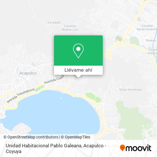 Mapa de Unidad Habitacional Pablo Galeana