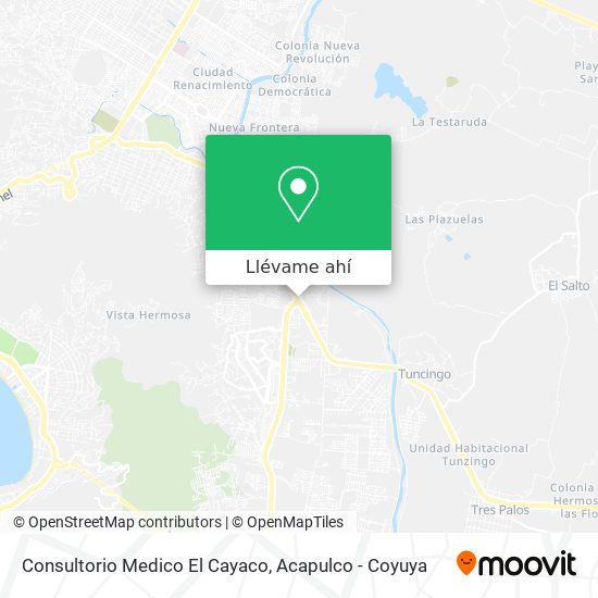 Mapa de Consultorio Medico El Cayaco
