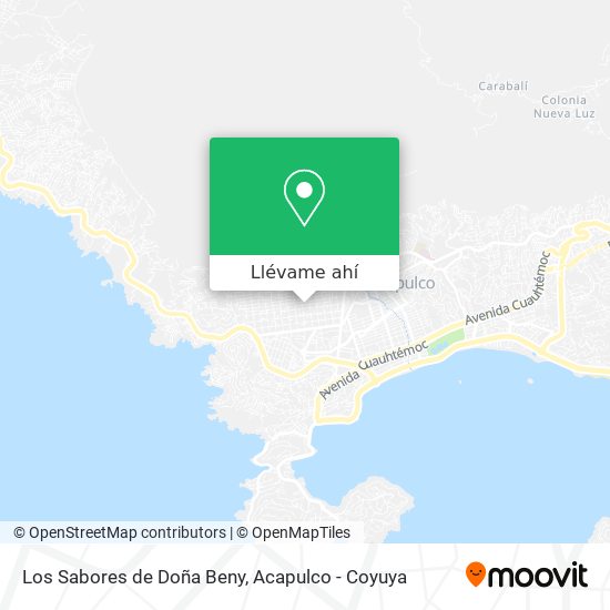 Mapa de Los Sabores de Doña Beny