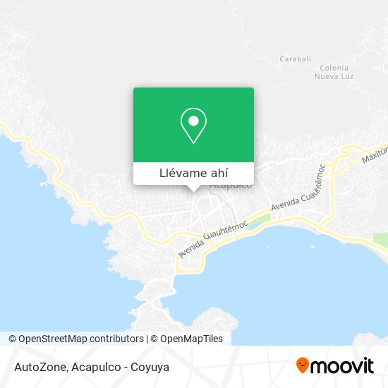 Mapa de AutoZone