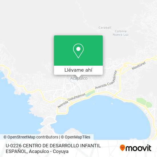 Mapa de U-0226 CENTRO DE DESARROLLO INFANTIL ESPAÑOL