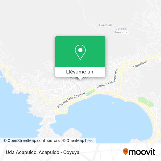 Mapa de Uda Acapulco
