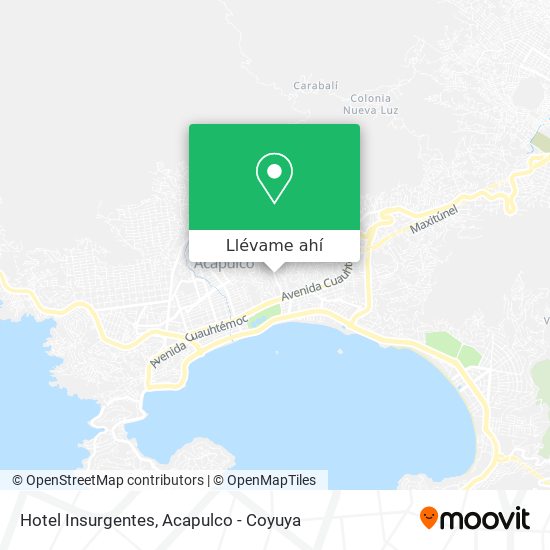Mapa de Hotel Insurgentes