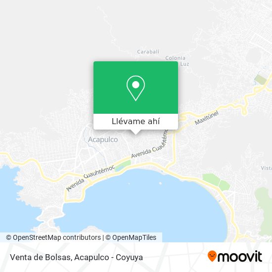 Mapa de Venta de Bolsas