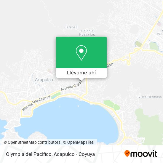 Mapa de Olympia del Pacifico