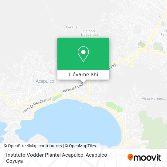 Mapa de Instituto Vodder Plantel Acapulco