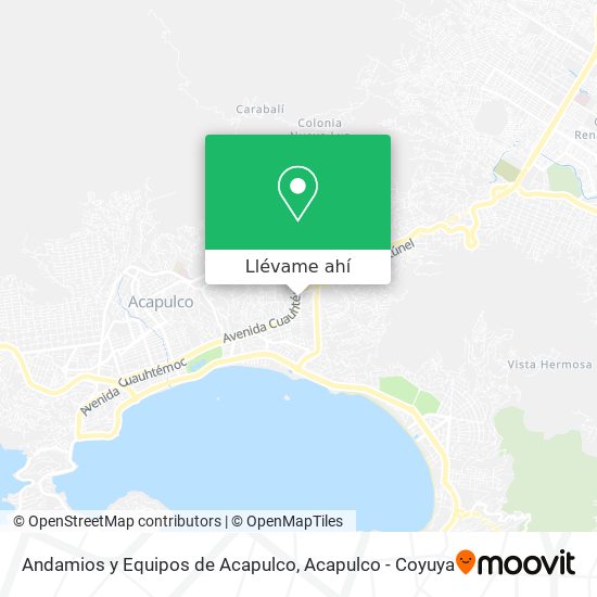 Mapa de Andamios y Equipos de Acapulco