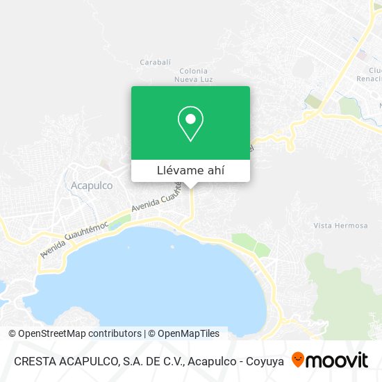 Mapa de CRESTA ACAPULCO, S.A. DE C.V.