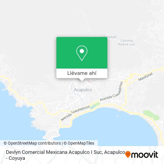 Mapa de Devlyn Comercial Mexicana Acapulco I Suc