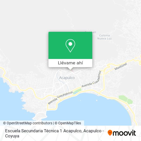 Mapa de Escuela Secundaria Técnica 1 Acapulco