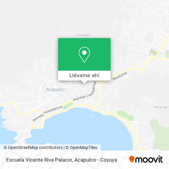 Mapa de Escuela Vicente Riva Palacio