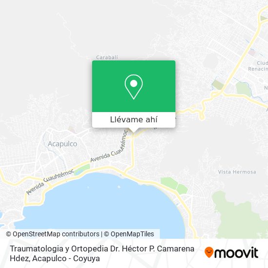 Mapa de Traumatologia y Ortopedia Dr. Héctor P. Camarena Hdez