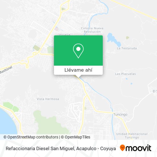 Mapa de Refaccionaria Diesel San Miguel
