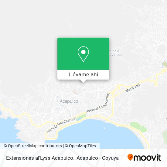 Mapa de Extensiones al'Lyss Acapulco.
