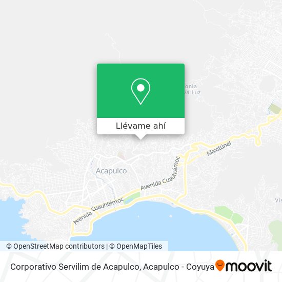 Mapa de Corporativo Servilim de Acapulco