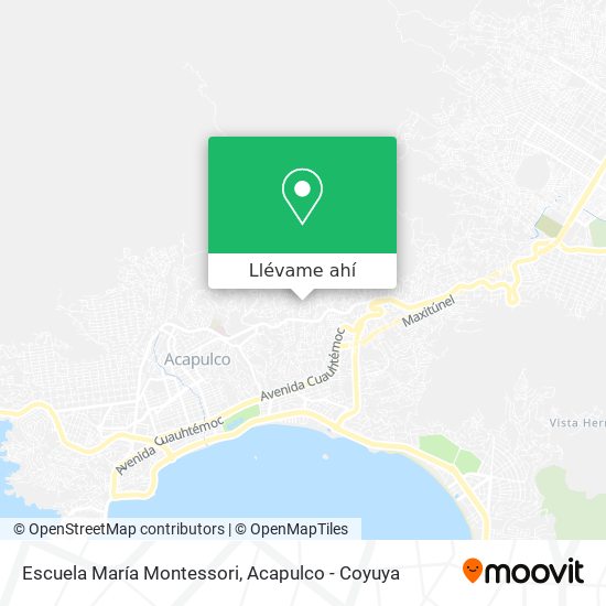 Mapa de Escuela María Montessori