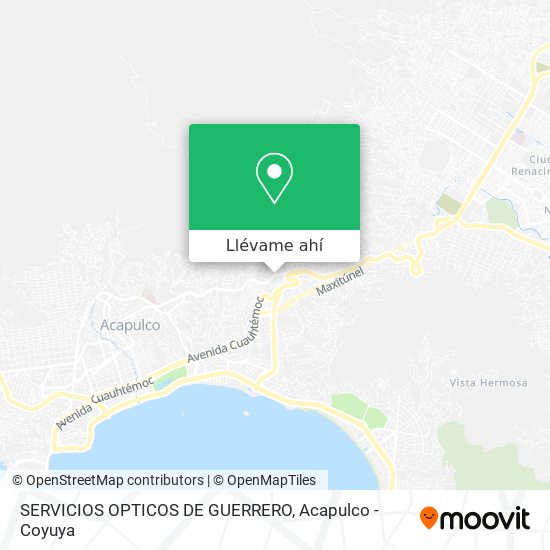 Mapa de SERVICIOS OPTICOS DE GUERRERO