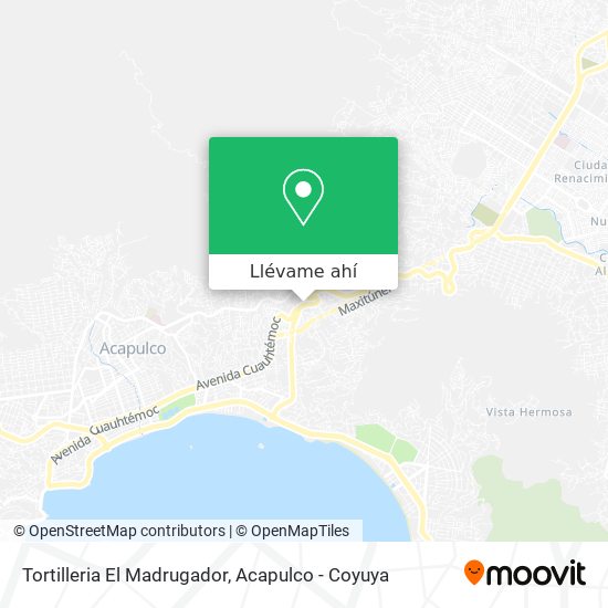 Mapa de Tortilleria El Madrugador