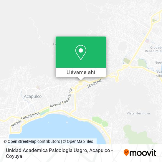 Mapa de Unidad Academica Psicologia Uagro
