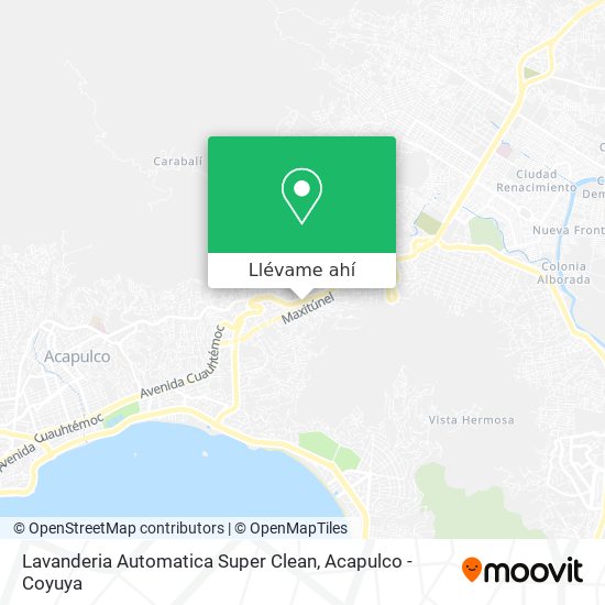 Mapa de Lavanderia Automatica Super Clean
