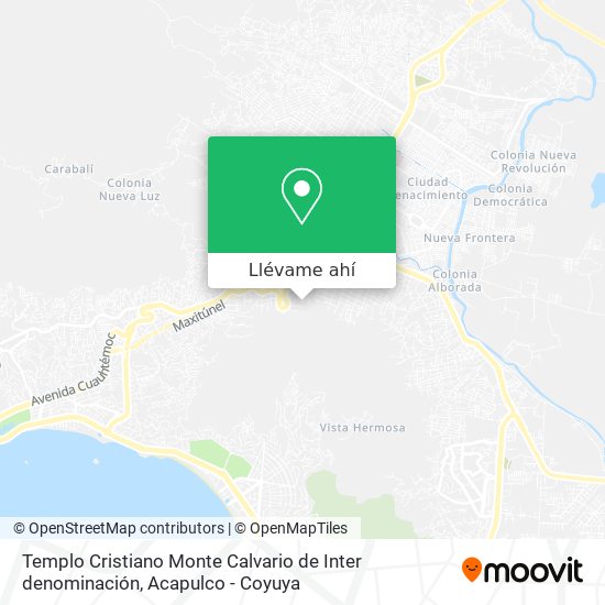 Mapa de Templo Cristiano Monte Calvario de Inter denominación
