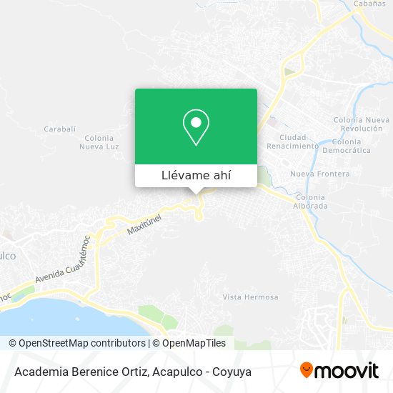 Mapa de Academia Berenice Ortiz