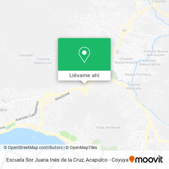Mapa de Escuela Sor Juana Inés de la Cruz