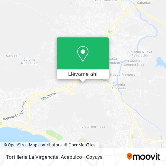 Mapa de Tortilleria La Virgencita