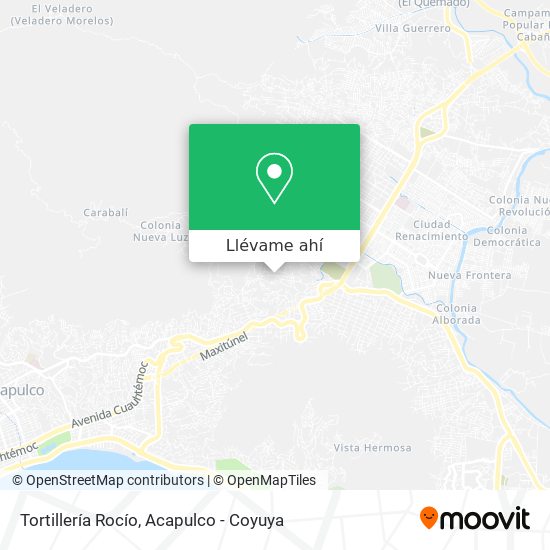 Mapa de Tortillería Rocío