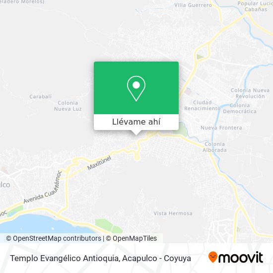Mapa de Templo Evangélico Antioquia