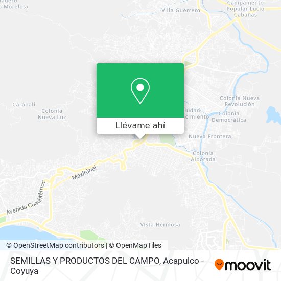 Mapa de SEMILLAS Y PRODUCTOS DEL CAMPO
