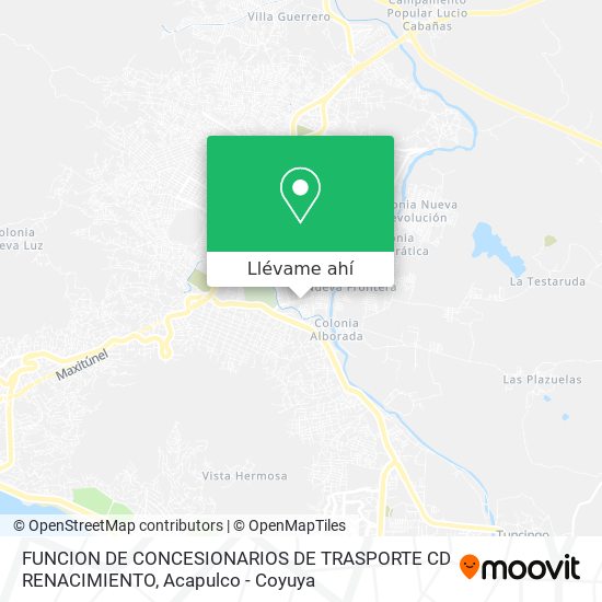 Mapa de FUNCION DE CONCESIONARIOS DE TRASPORTE CD RENACIMIENTO