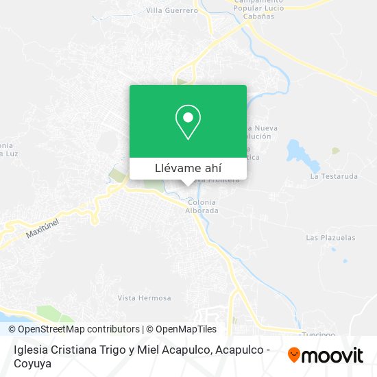 Mapa de Iglesia Cristiana Trigo y Miel Acapulco