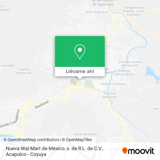 Mapa de Nueva Wal-Mart de México, s. de R.L. de C.V.