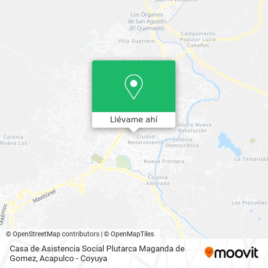 Mapa de Casa de Asistencia Social Plutarca Maganda de Gomez