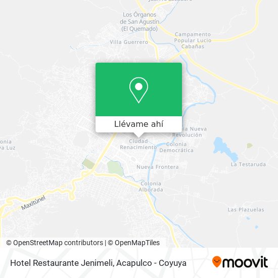 Mapa de Hotel Restaurante Jenimeli