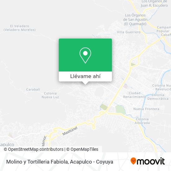 Mapa de Molino y Tortilleria Fabiola