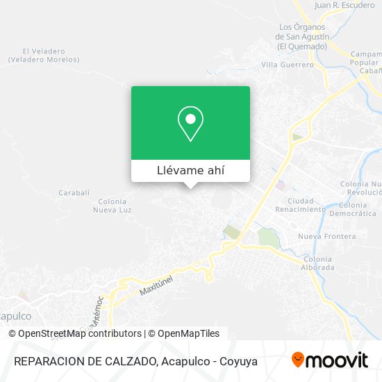 Mapa de REPARACION DE CALZADO