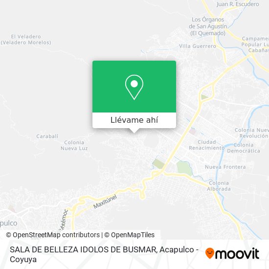 Mapa de SALA DE BELLEZA IDOLOS DE BUSMAR