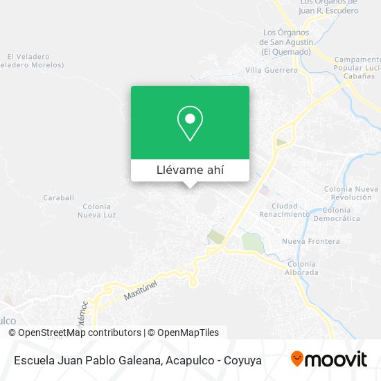 Mapa de Escuela Juan Pablo Galeana