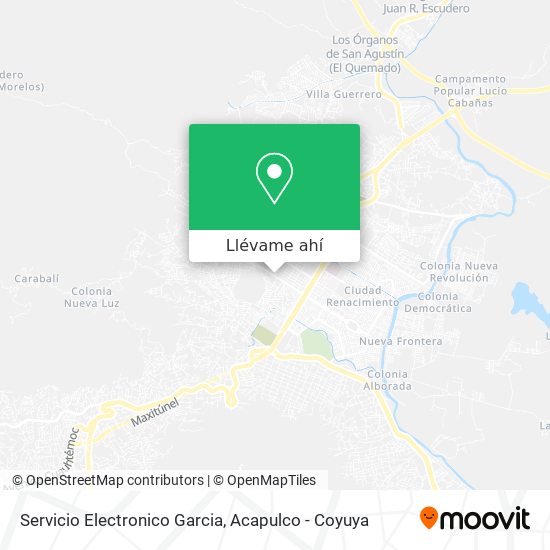 Mapa de Servicio Electronico Garcia