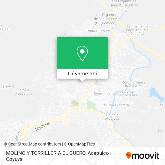 Mapa de MOLINO Y TORRILLERIA EL GUERO