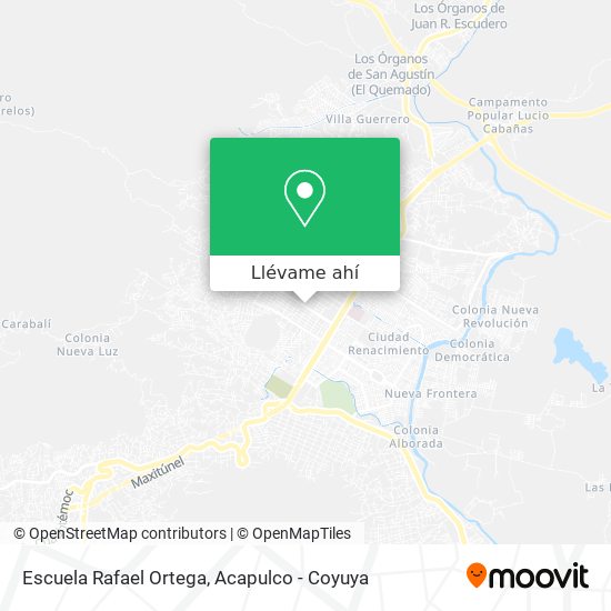 Mapa de Escuela Rafael Ortega