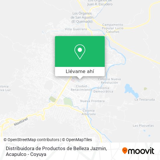 Mapa de Distribuidora de Productos de Belleza Jazmin