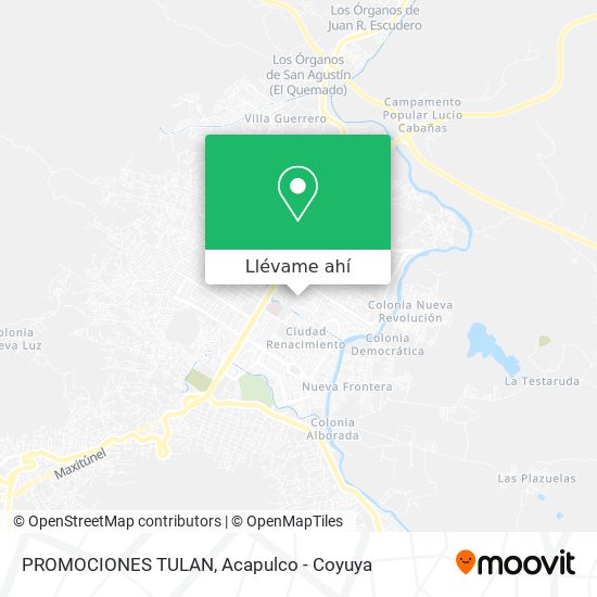 Mapa de PROMOCIONES TULAN